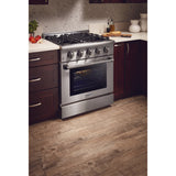 HRD3088U - Professional 30 Inch Dual Fuel Gas Range in Stainless Steel