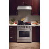 HRD3088U - Professional 30 Inch Dual Fuel Gas Range in Stainless Steel