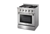 HRD3088U - Professional 30 Inch Dual Fuel Gas Range in Stainless Steel