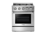 HRD3088U - Professional 30 Inch Dual Fuel Gas Range in Stainless Steel