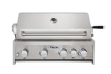 MK04SS304 - 32 Inch 4-Burner Gas BBQ Grill with Rotisserie in Stainless Steel