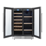 TBC2401DI - 24 Inch French Door Wine and Beverage Center, 21 Wine Bottle Capacity and 95 Can Capacity
